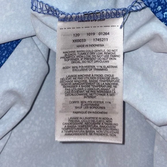 Columbia NWT Blue Print Tank Dress M Omni-Shade Stretch Casual Summer Outdoor - Picture 5 of 5